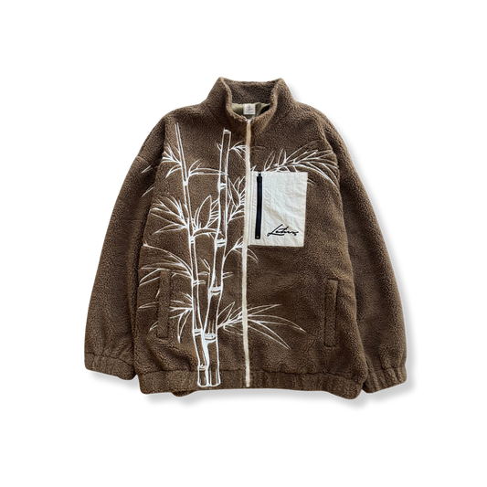 Bamboo Garden Sherpa Zip Jacket (Pre-Order)