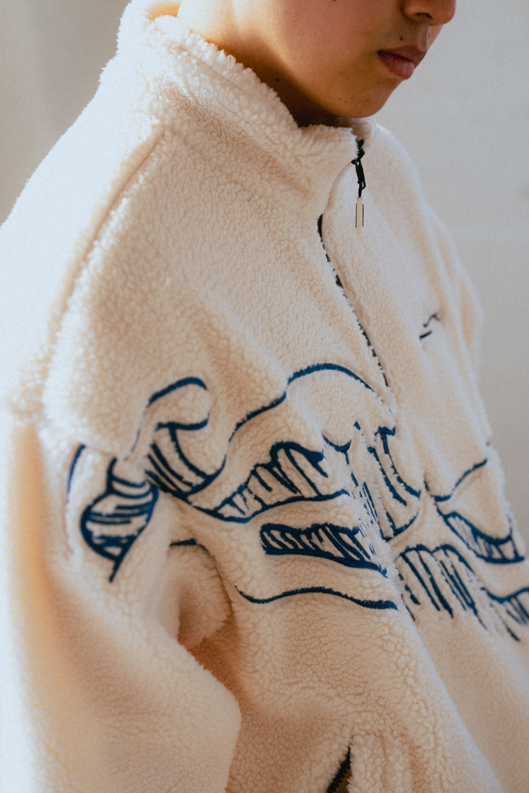 Great Wave Sherpa Quarter-Zip Jacket
