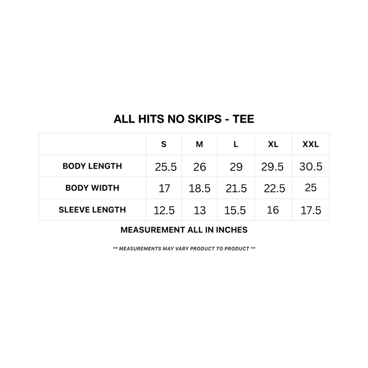 All Hits No Skips - Tee
