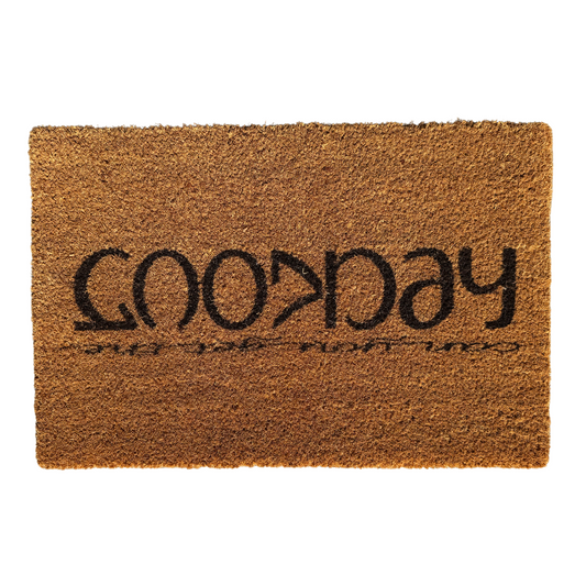 Good Day / Can You Get the Heck Out - Outdoor Doormat