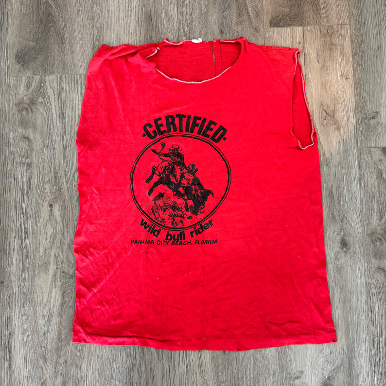 Certified Wild Bull Rider - Knit Tank Jersey