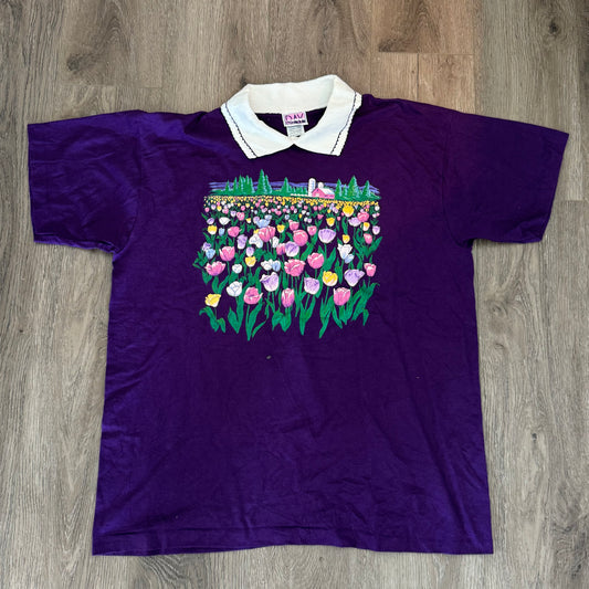 Flower Field - Collared Shirt