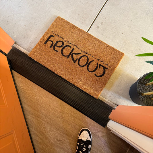 Good Day / Can You Get the Heck Out - Outdoor Doormat
