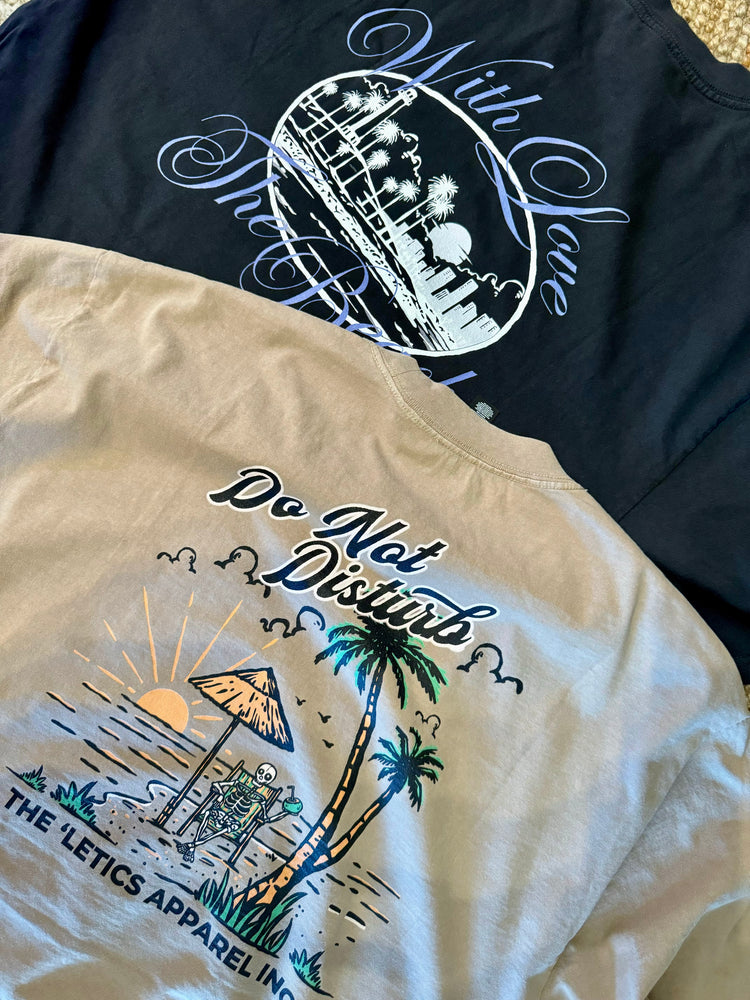 With Love, The Beach - Oversized Heavyweight Tee