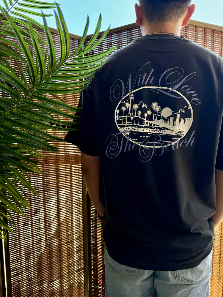 With Love, The Beach - Oversized Heavyweight Tee