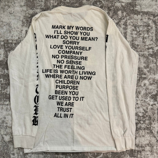 Justin Bieber Purpose World Tour 2016 - Long Sleeve Tee