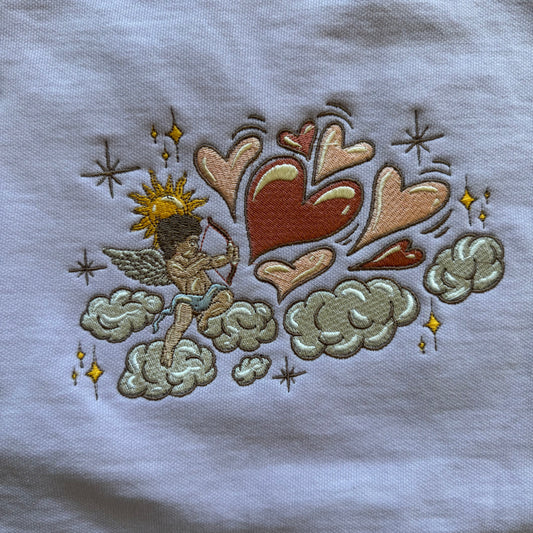 Cupid's Heart - Crewneck Sweater (LAVENDER)