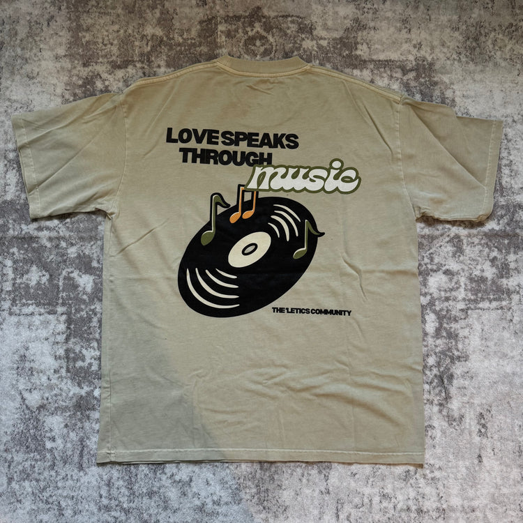 Love Speaks Through Music (Prototype #1) - Heavyweight Tee