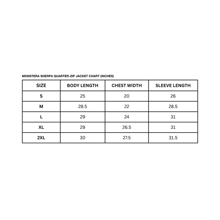 Monstera Sherpa Quarter-Zip Jacket
