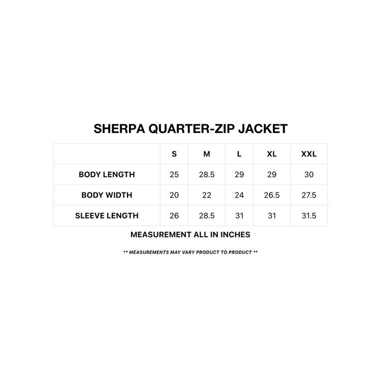 Monstera Sherpa Quarter-Zip Jacket