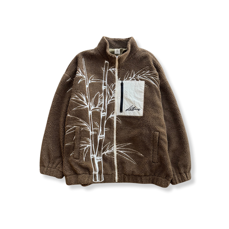 Bamboo Garden Sherpa Zip Jacket (Pre-Order)