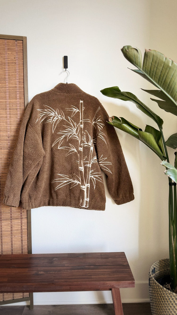 Bamboo Garden Sherpa Zip Jacket (Pre-Order)