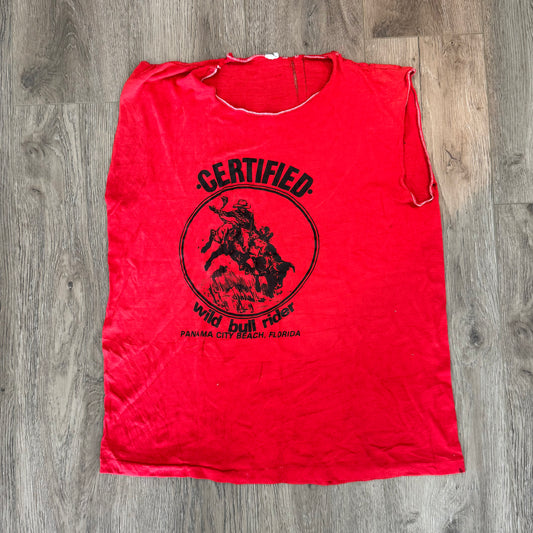 Certified Wild Bull Rider - Knit Tank Jersey