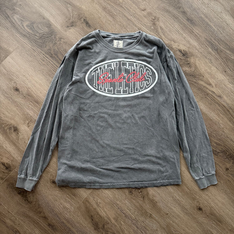 LA LETICS SPORTS CLUB - Long Sleeve Tee (WASHED GREY)