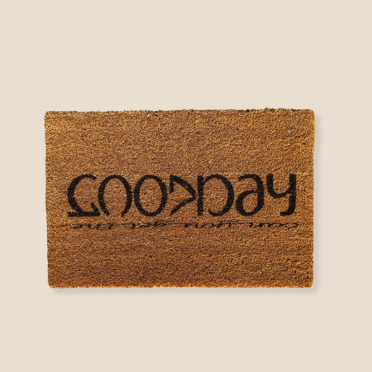 Good Day / Can You Get the Heck Out - Outdoor Doormat