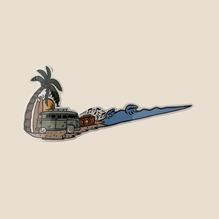 Beachside Blues - Sticker